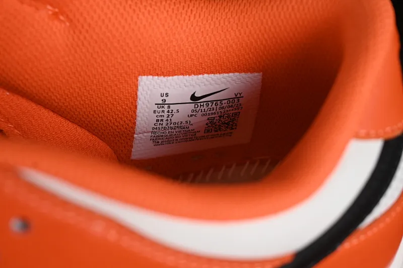 All Categories Nk SB Dunk Series Nk SB Dunk Low Low-top sneakers Nk SB Dunk Low White Orange Black Hook Low-top casual sneakers DH9765-003